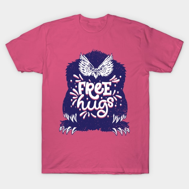 Free Hugs Owlbear T-Shirt by DavidByronHicks